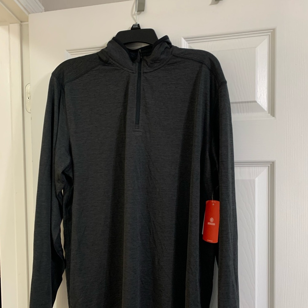 Academy Sports 1/4 Grey Zip Shirt & Black Sweatpants BRAND NEW